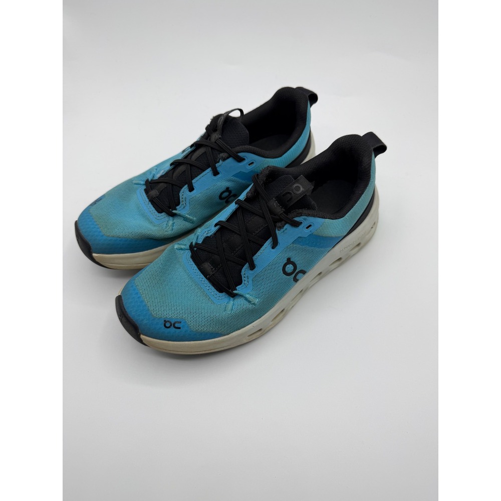 On Cloudgo Kids Running Shoes Blue Black Green USY 3.5 EU 35.5 Sneakers - Picture 2 of 6